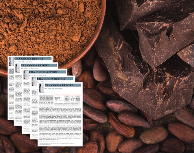 Cocoa beans and CRA Cocoa Reports